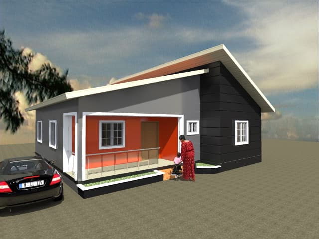 Architectural visualisation of Honey Estate, Ilorin